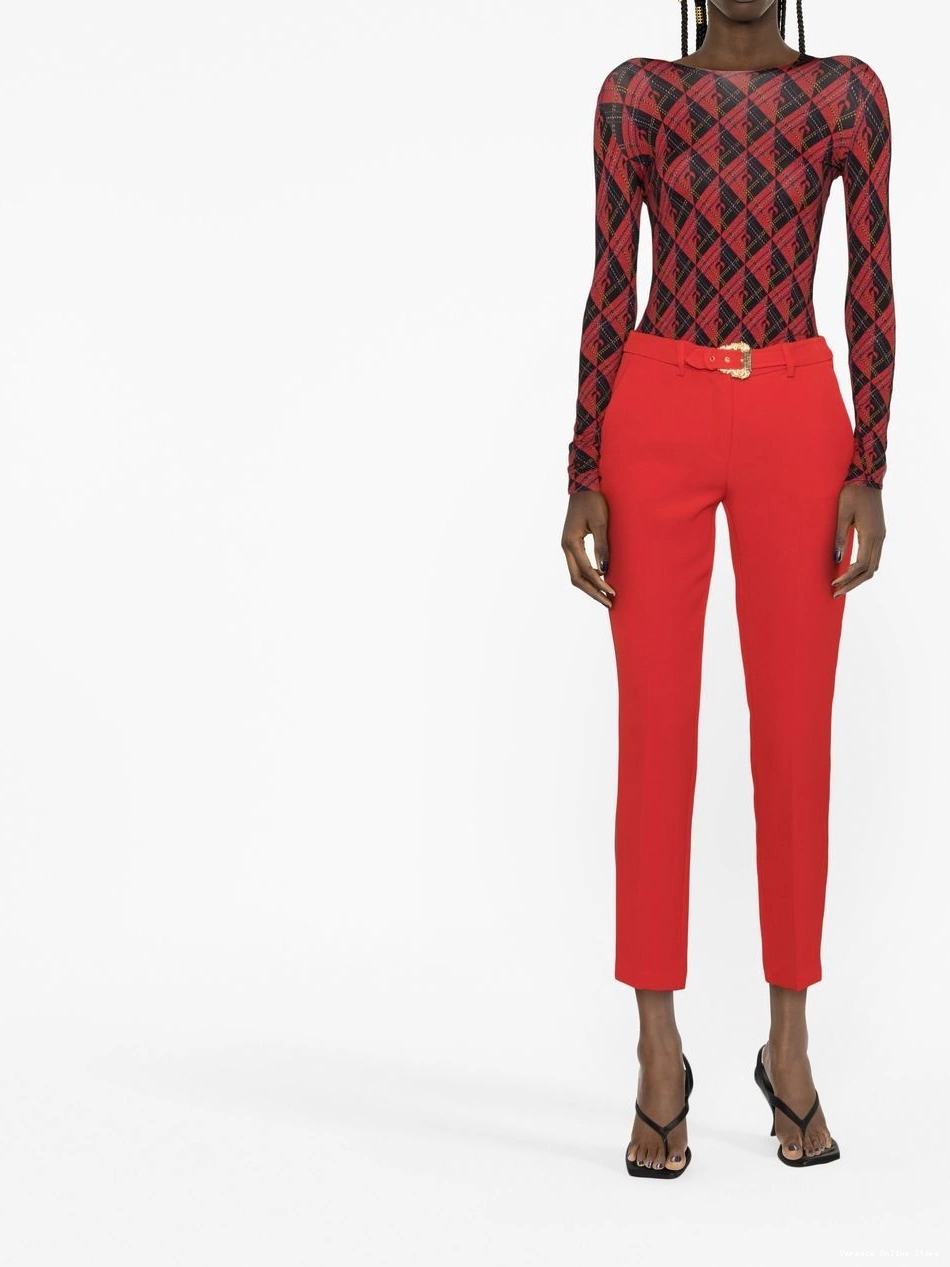 Affordable cropped trousers belted Jeans Versace Women Couture 0429